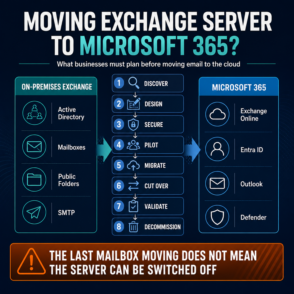 Moving from Exchange Server to Microsoft 365: What Businesses Need to Plan