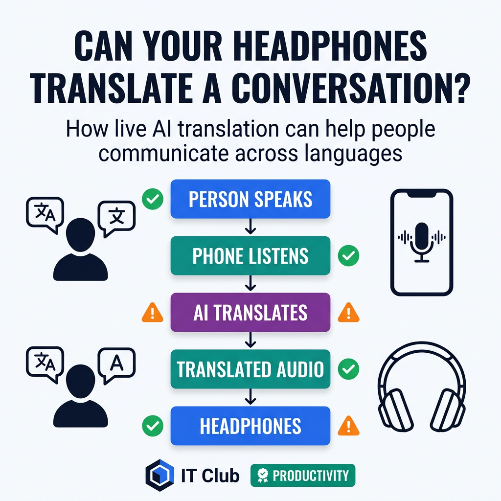 Can Your Headphones Translate a Live Conversation?
