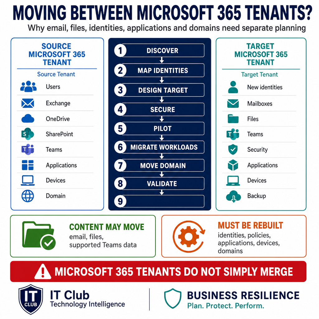 Moving Between Microsoft 365 Tenants: What Businesses Need to Plan
