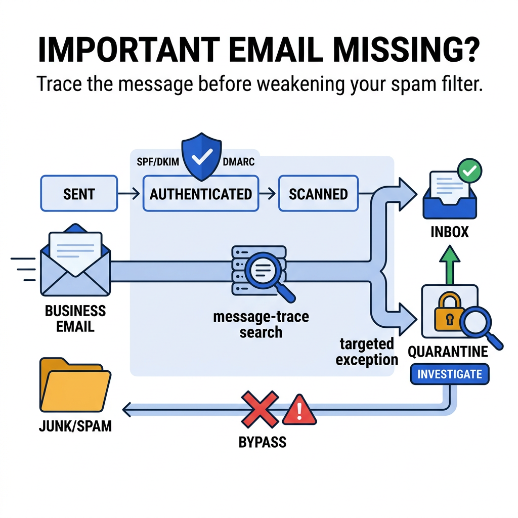 Missing Important Emails? Do Not Just Weaken the Spam Filter