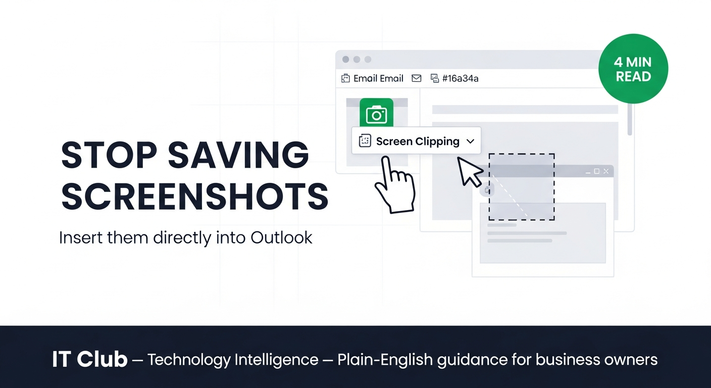 Stop Attaching Screenshots Separately in Outlook