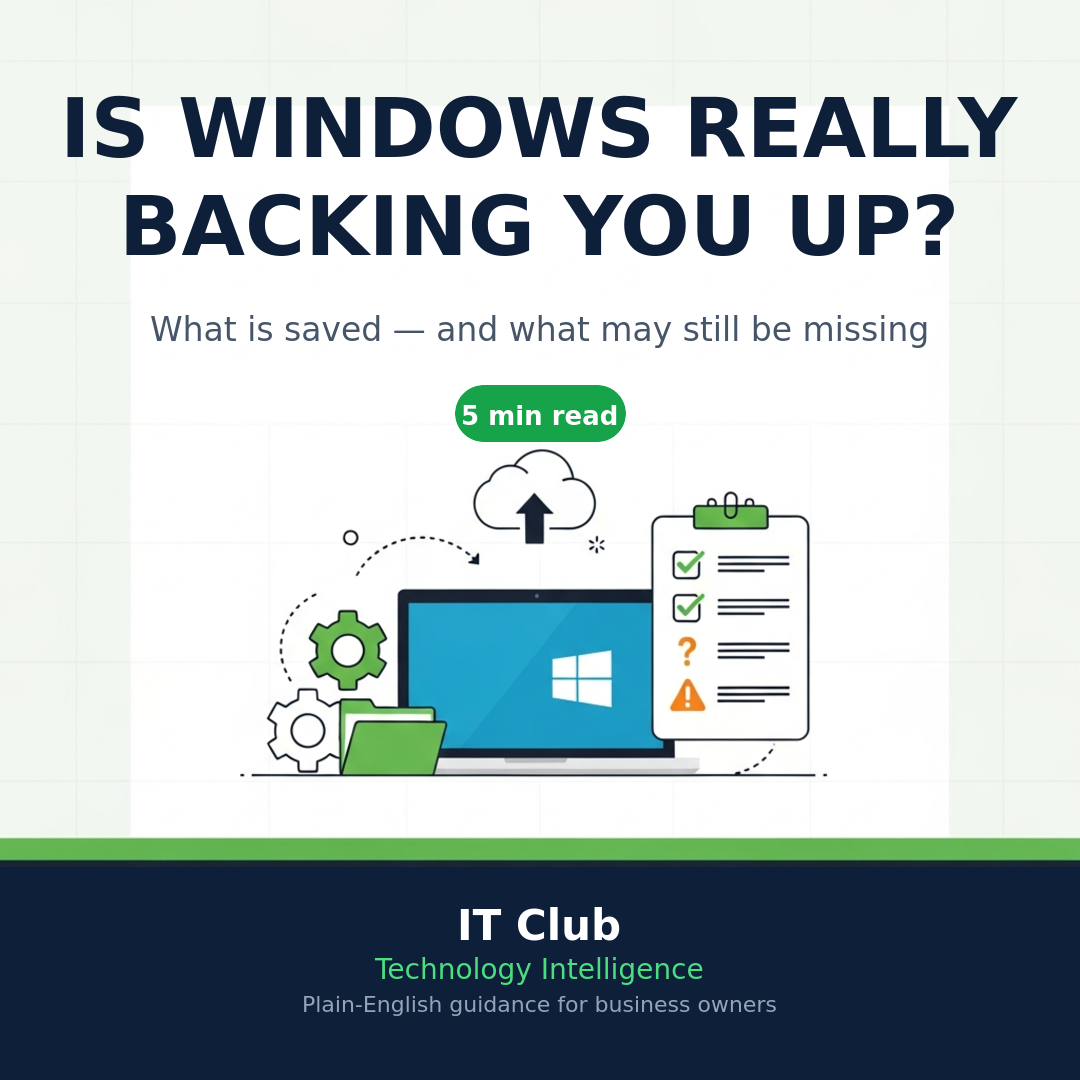 Is Windows Really Backing Up Your Settings?